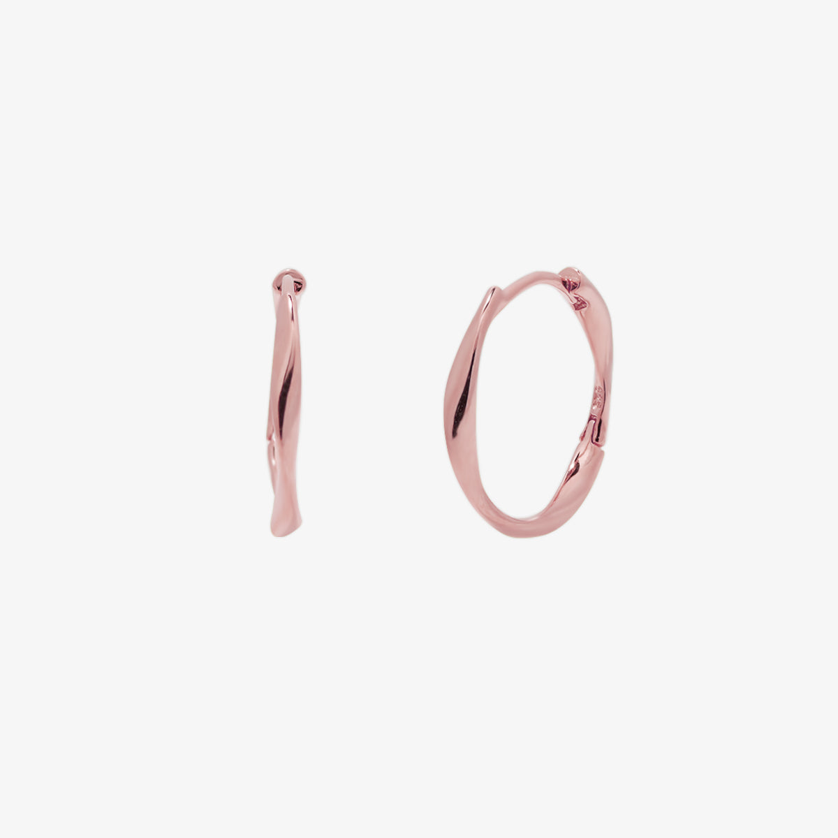 Twisted one-touch earrings-6