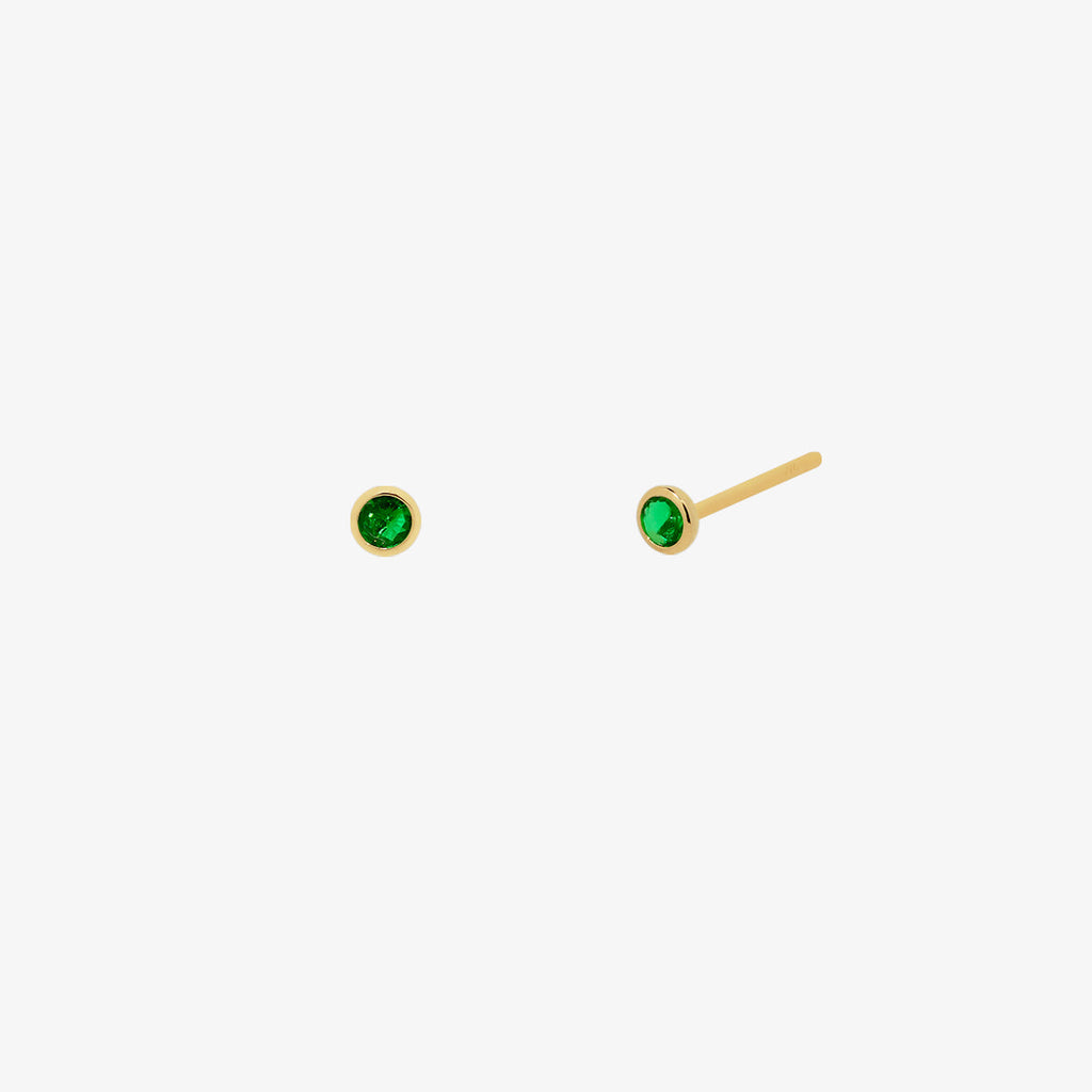 Green onyx studs-0