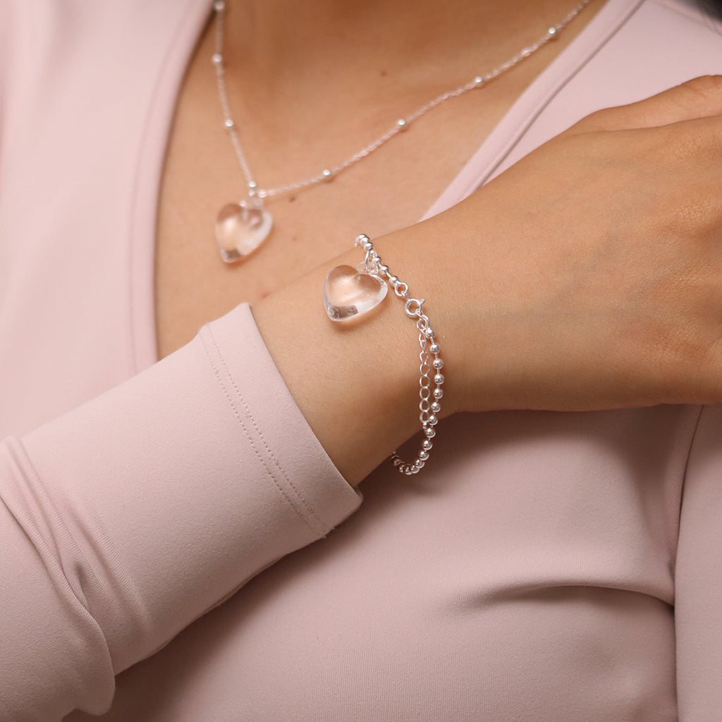 Heart Pendant Bracelet-2