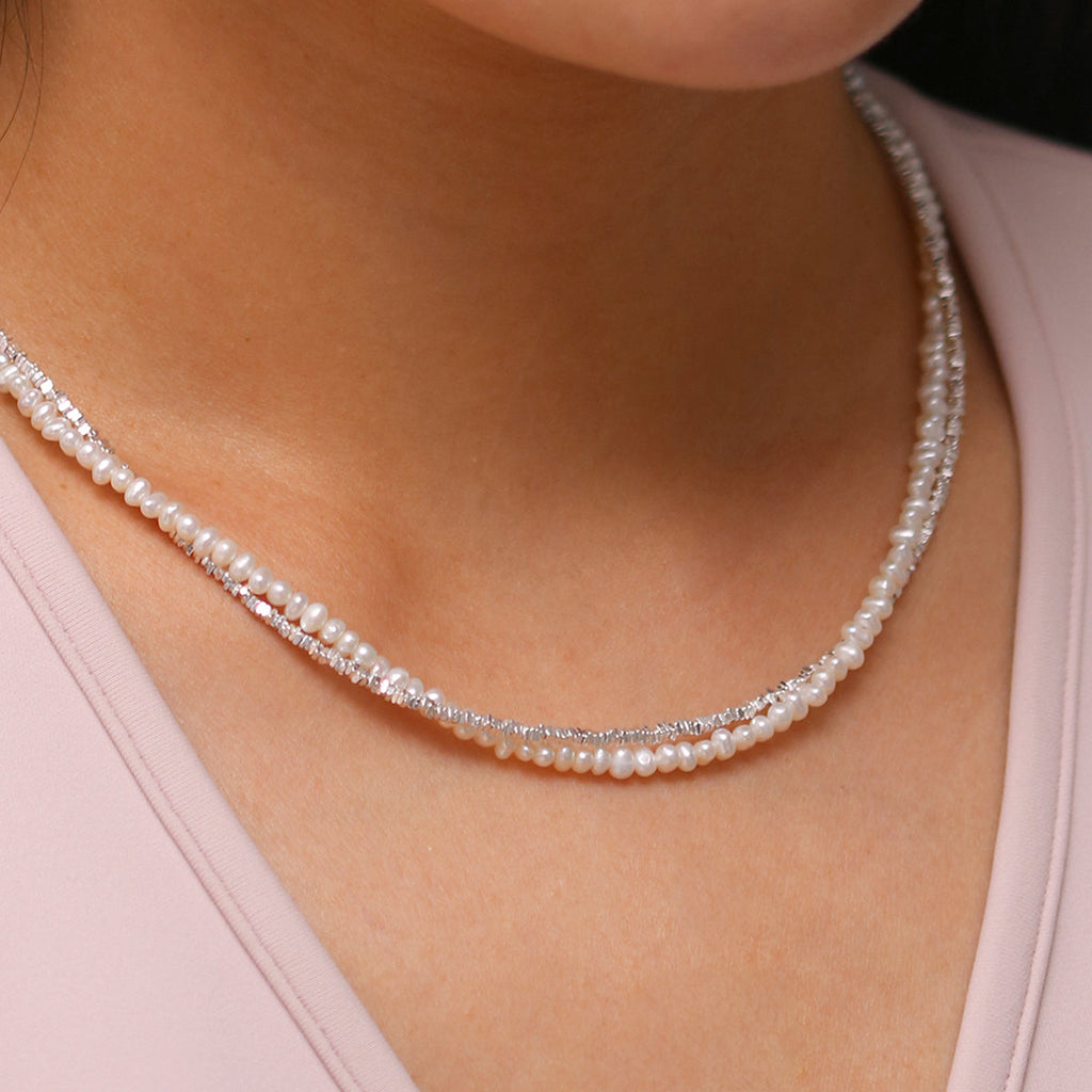 Pearl layered necklace-2