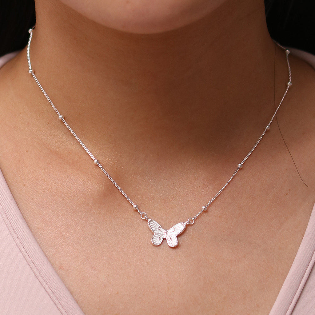 Butterfly necklace-0