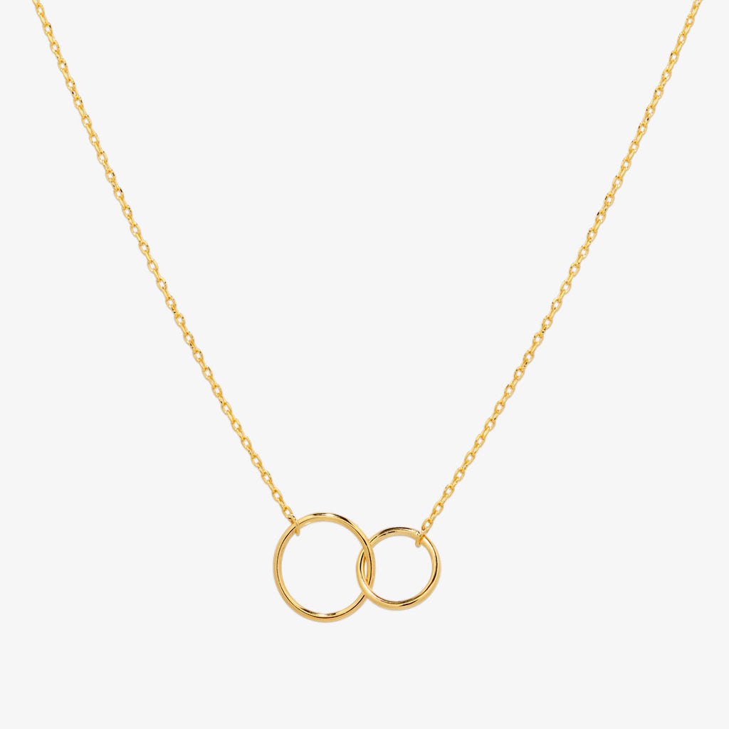 Double circles necklace-0