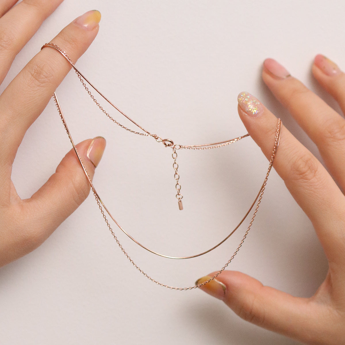 Double layered necklace-0