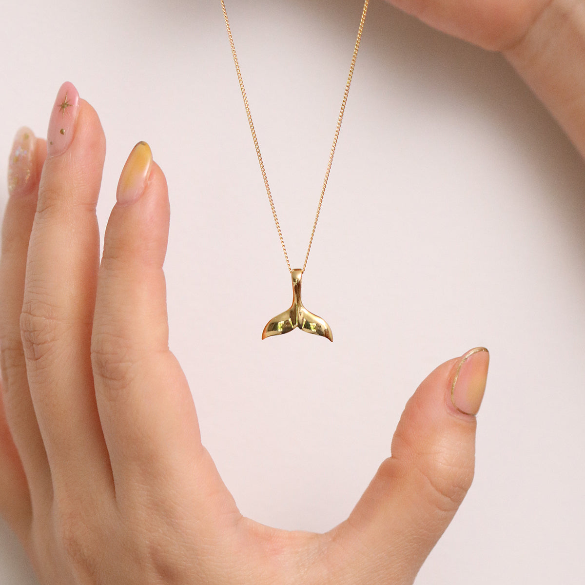 Dolphin tail necklace-1