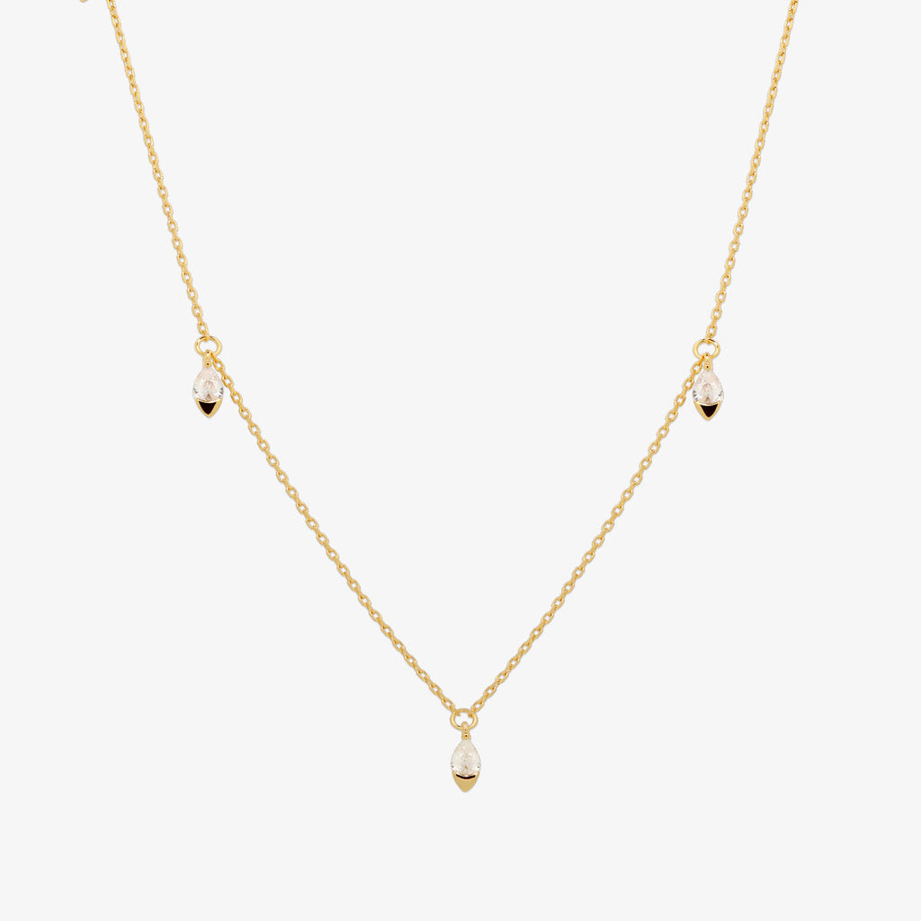 Dangle tear necklace-0