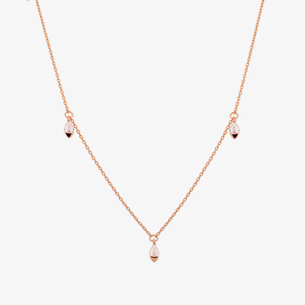Dangle tear necklace-6