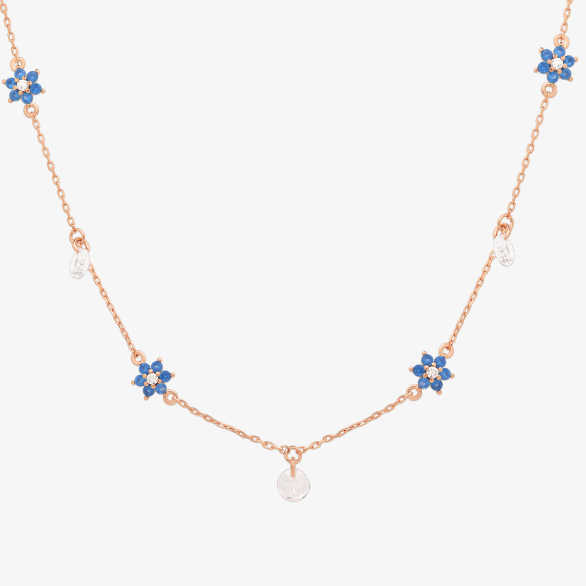 Daisy gemstone necklace-4