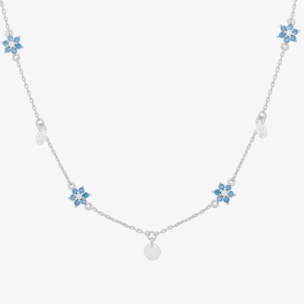 Daisy gemstone necklace-3