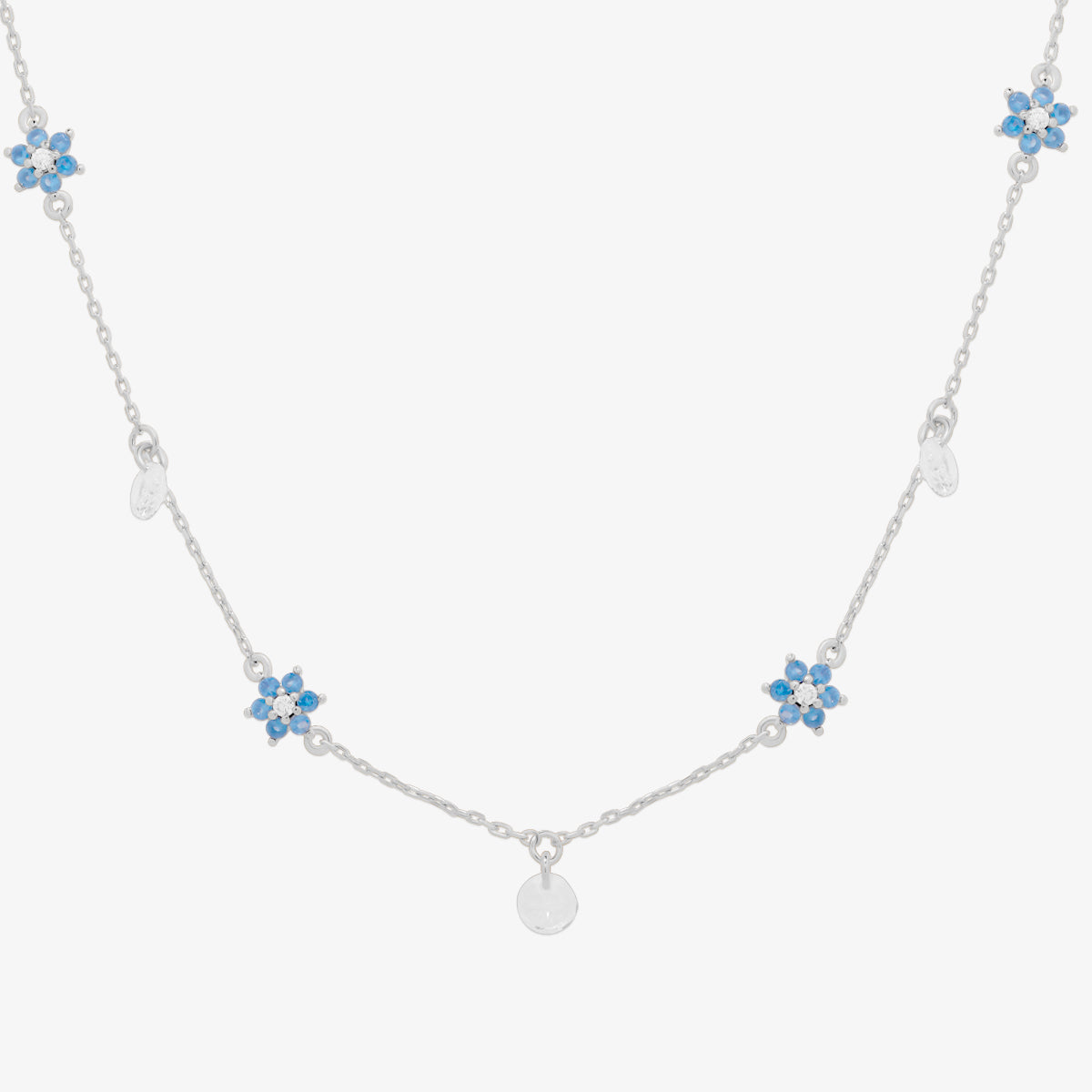 Daisy gemstone necklace-3