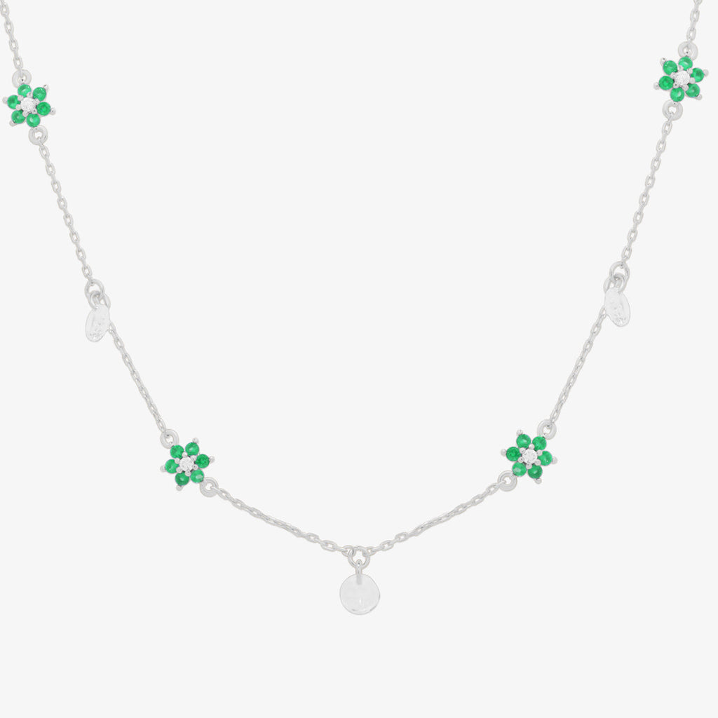 Daisy gemstone necklace-7