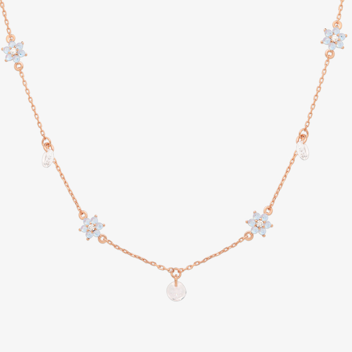 Daisy gemstone necklace-8