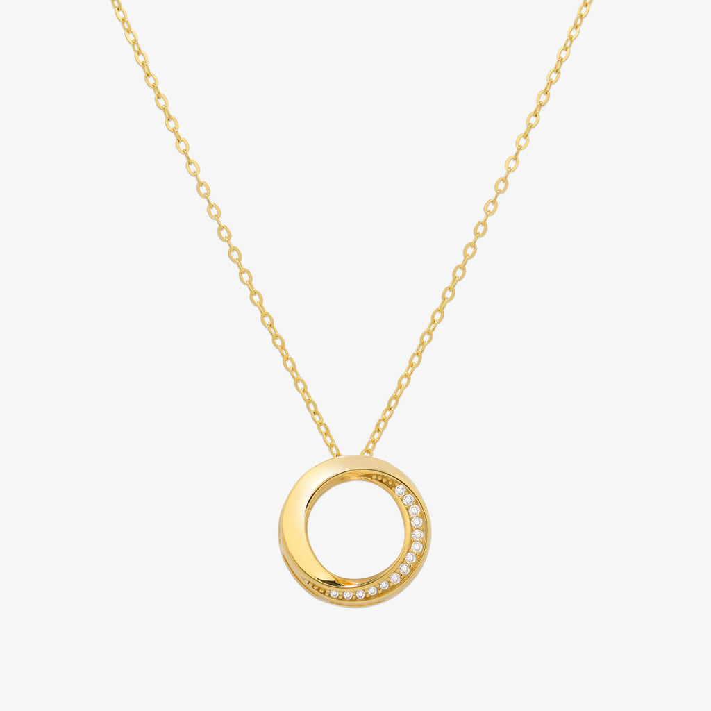 Circle cubic necklace-0