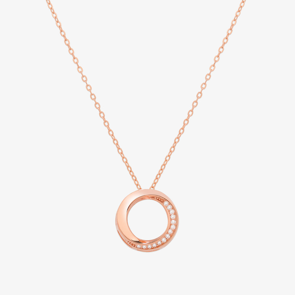 Circle cubic necklace-2