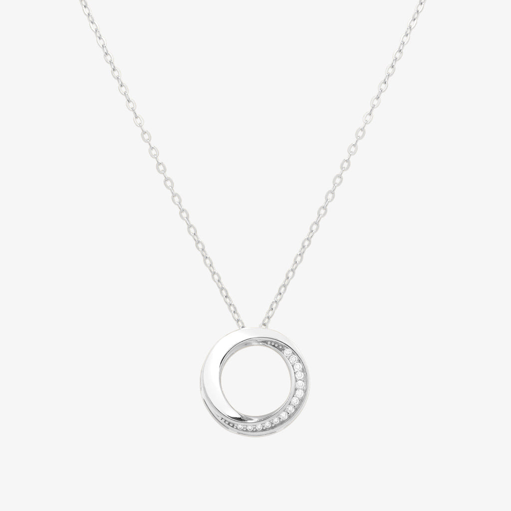 Circle cubic necklace-1