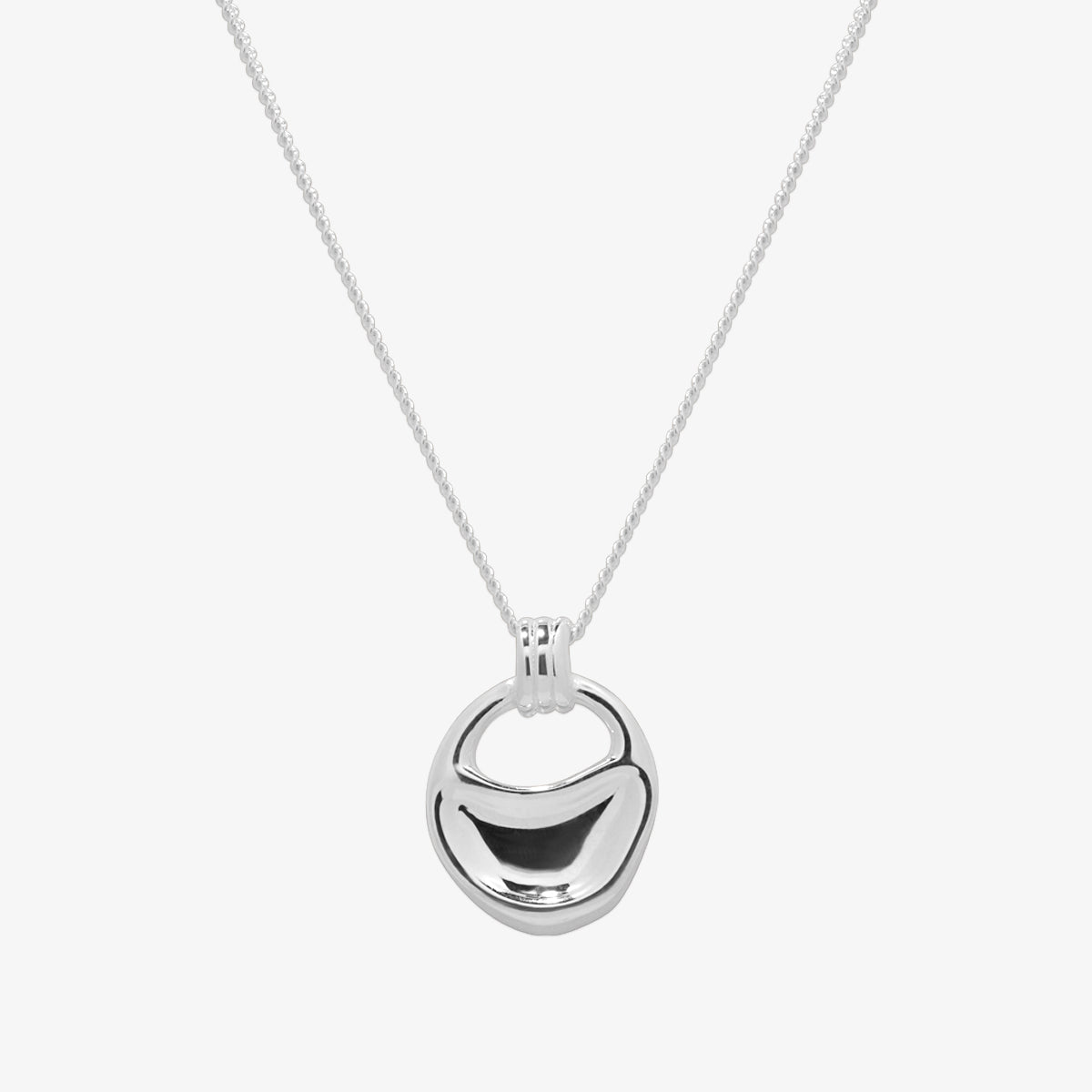 Silver pendant necklace-0