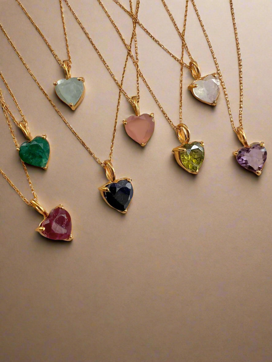 May Birthstone Chain Necklace-3