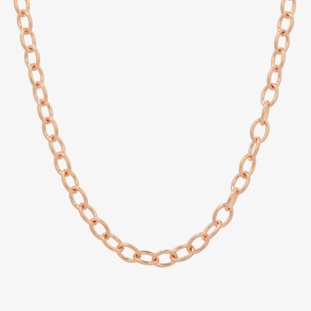 Medium oval chain necklace-6