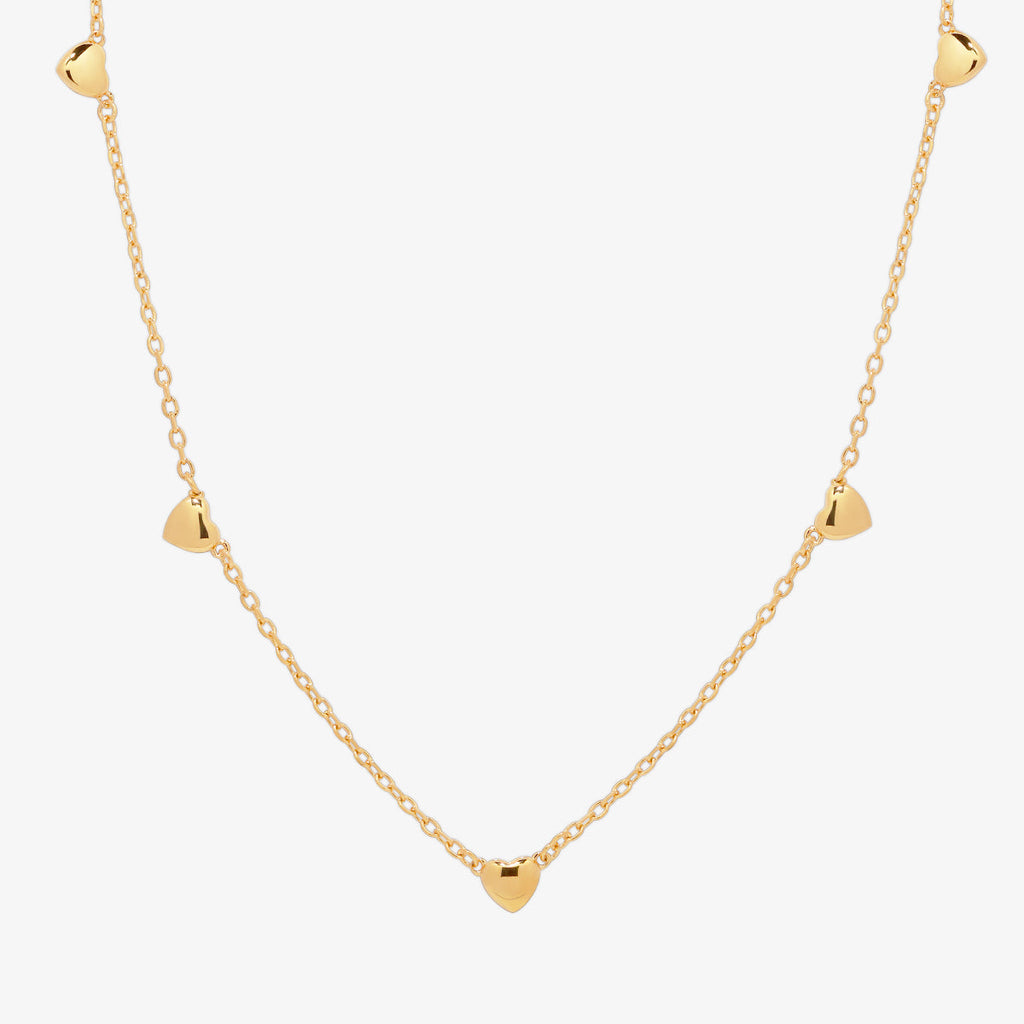 Hearts charm necklace-2