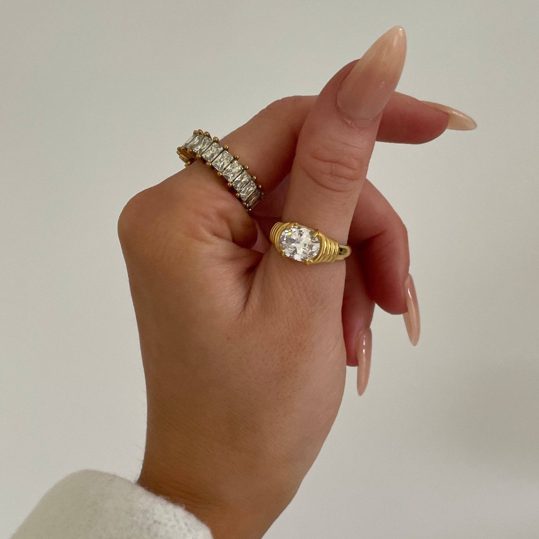 Pave Baguette Ring-3